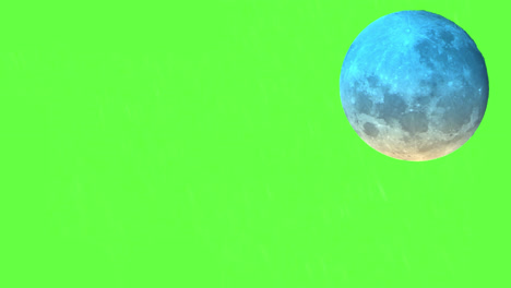 Großer-Bunter-Vollmond-Auf-Einer-Greenscreen-Vorlage,-Objekten-Und-Grafiken