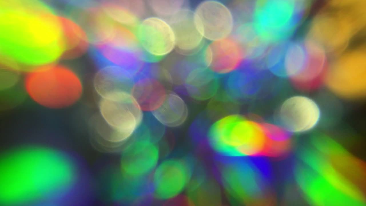 animación de bokeh de colores