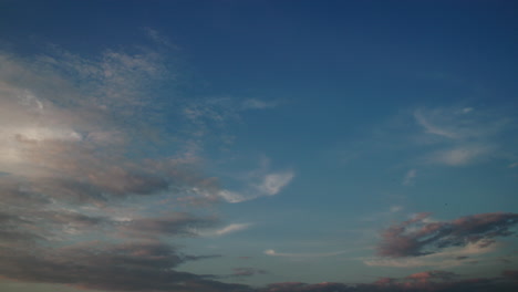 Sunny day sunset sky timelapse