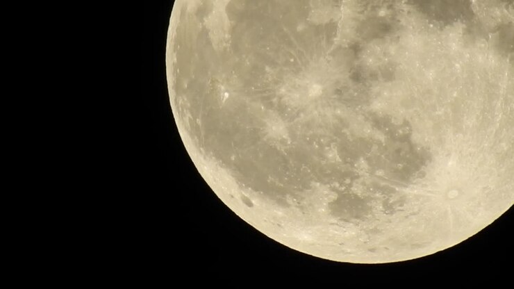 Close-up Extremo da Lua