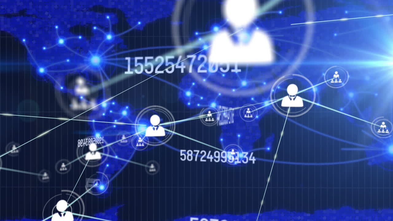 데이터 프로세싱을 통한 연결 네트워크의 애니메이션