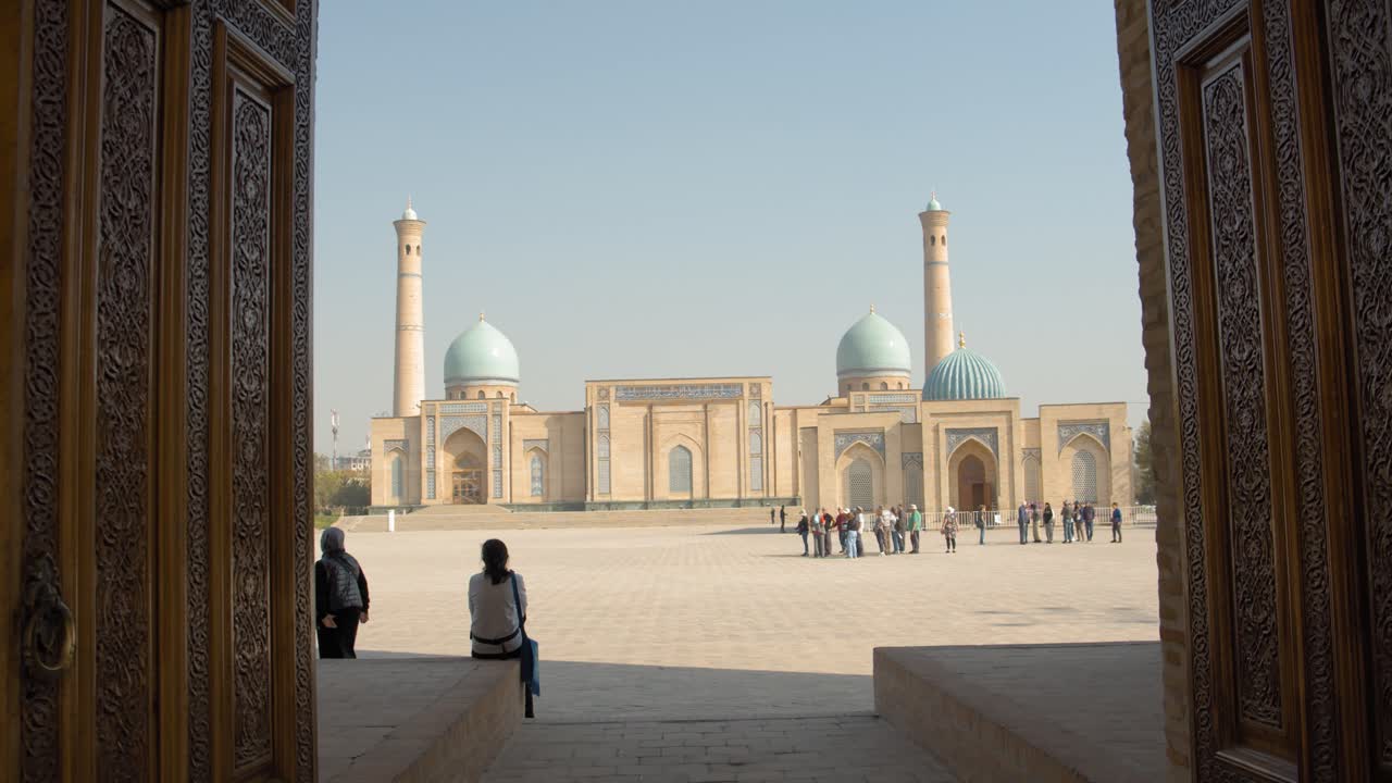 complejo religioso musulmán, mausoleo hazrati imam en tashkent, uzbekistán