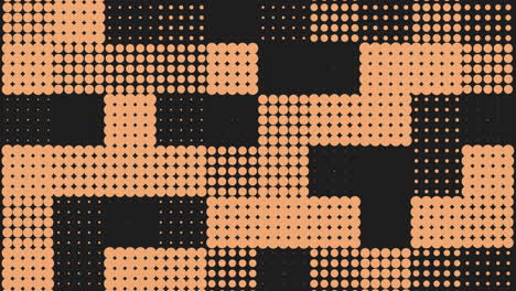 Monochromatic orange small dots pattern in rows