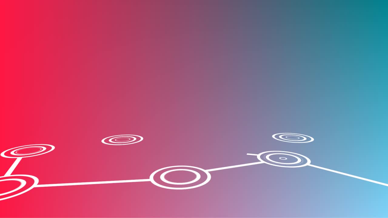 animación de la estructura química sobre un fondo de color azul a rosa