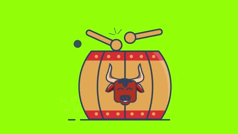 green screen ,Tangu Drum Chinese,high quality