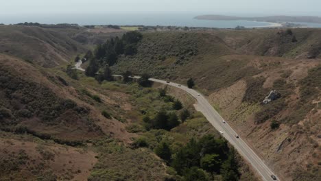 Drone-Disparó-A-La-Autopista-1-Yendo-A-La-Costa-Norte-De-California