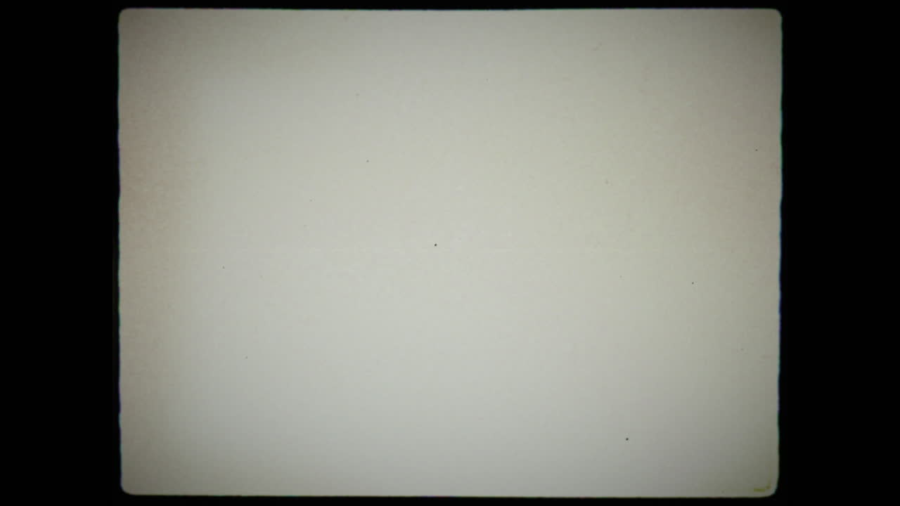 Real 35mm 4x3 film frame overlay - dirty and flickering