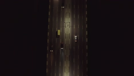 road bridge at night drone 07