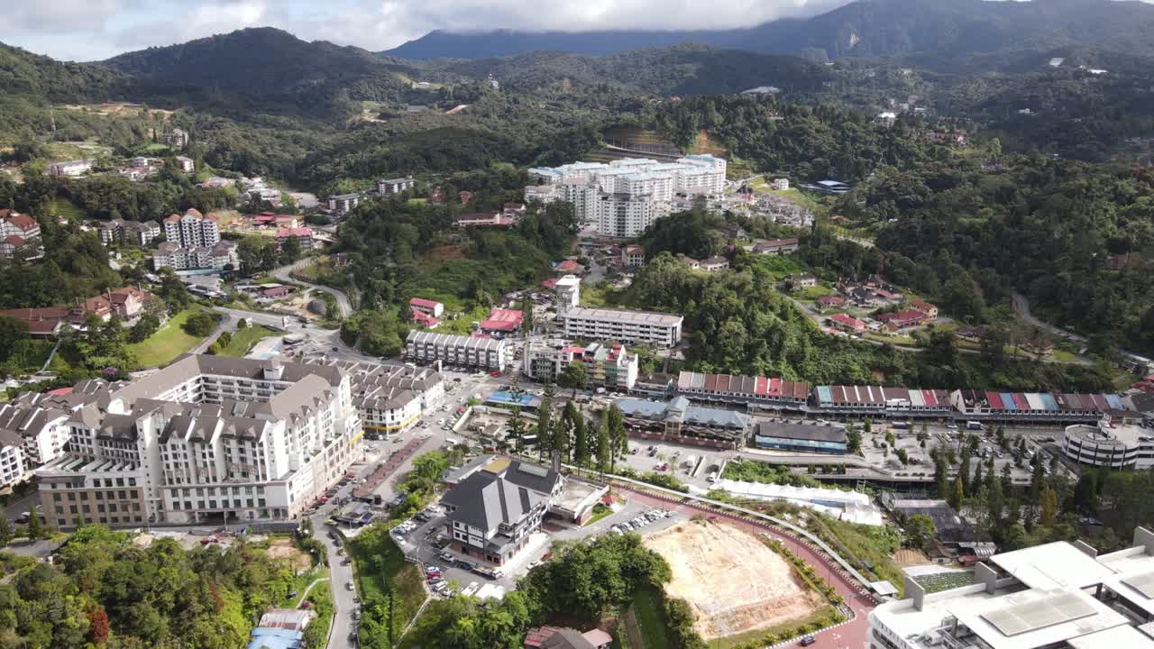 말레이시아의 카메론 하이랜드 지역 내의 브린창 지역의 일반 풍경