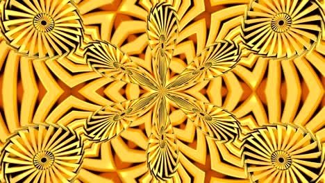 fondo abstracto con caleidoscopio dorado