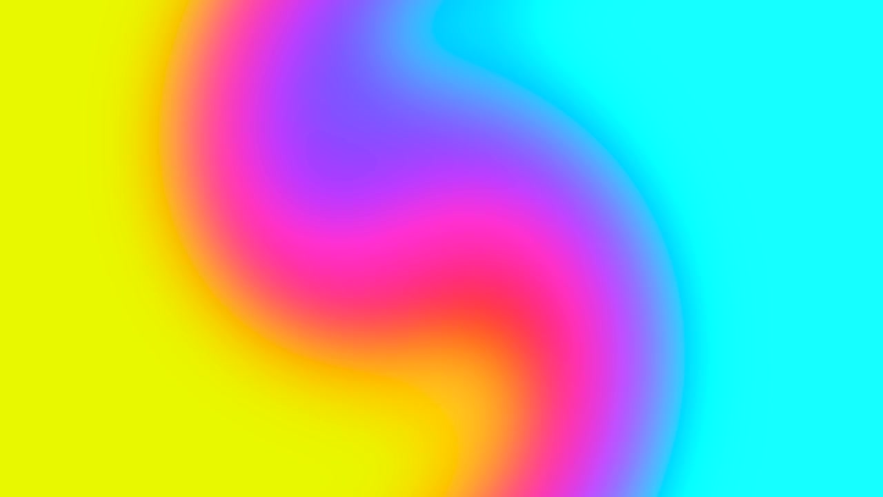 Animazione astratta di macchie colorate. Sfondo in movimento con sfumatura morbida.