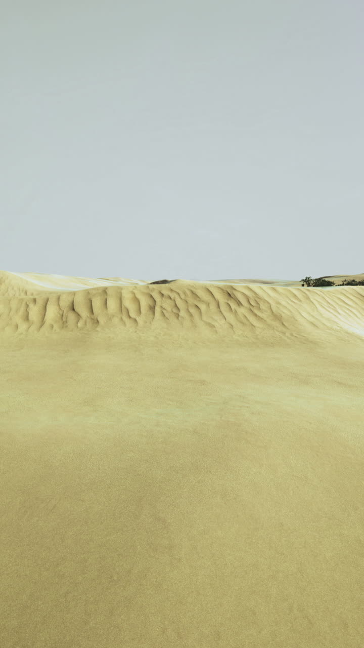Paesaggio sereno con dolci dune sotto una luce solare soffusa e un'atmosfera tranquilla