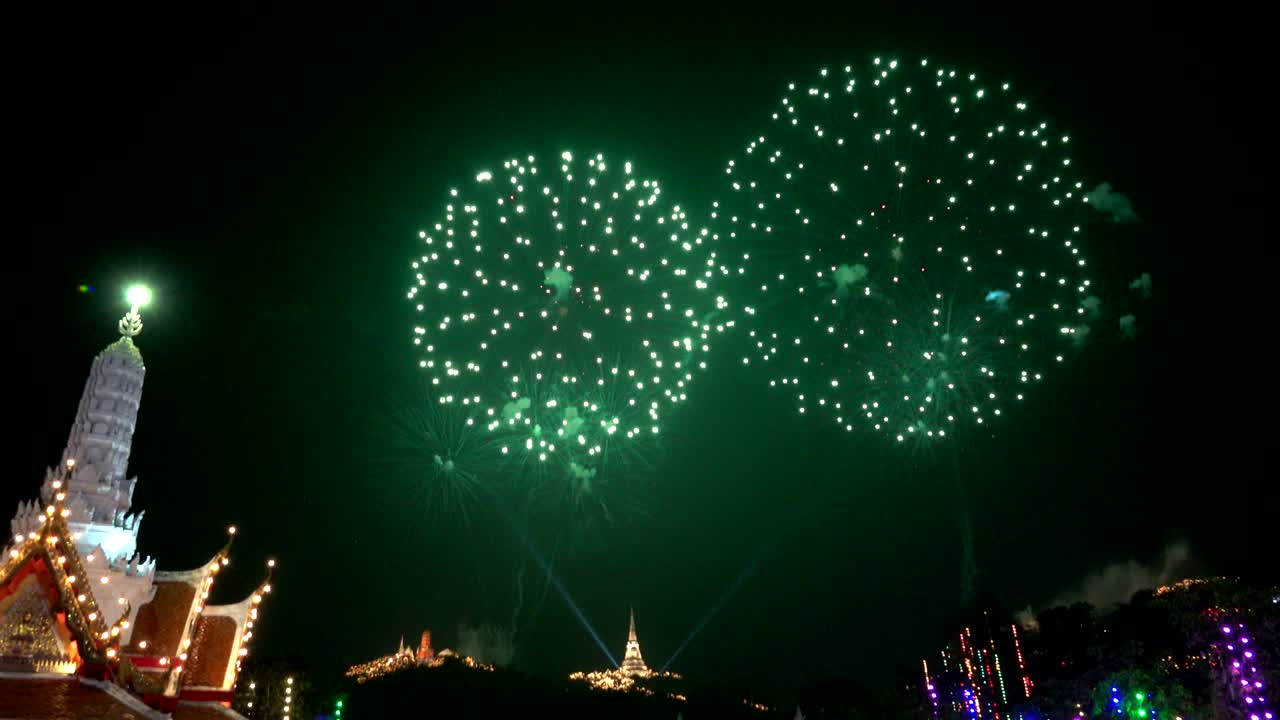 불꽃놀이 전시, 4k 비디오