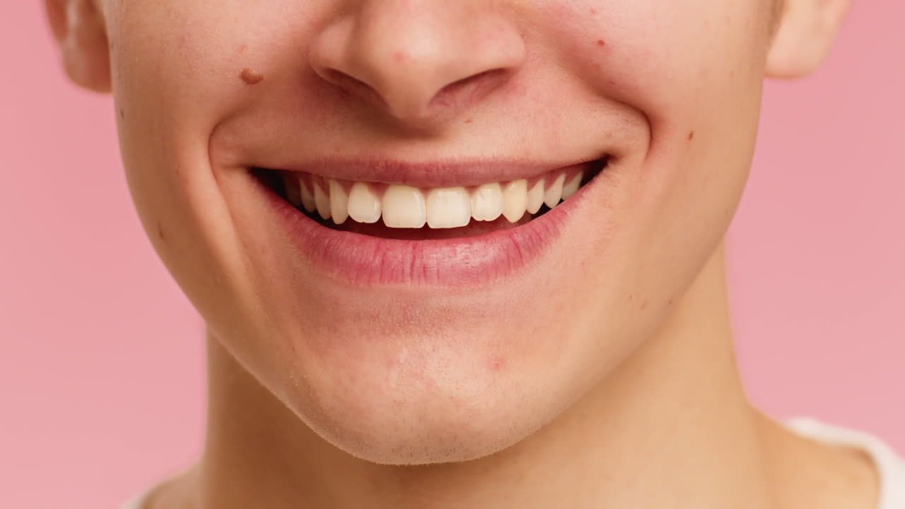 Smiling Man's Face Closeup