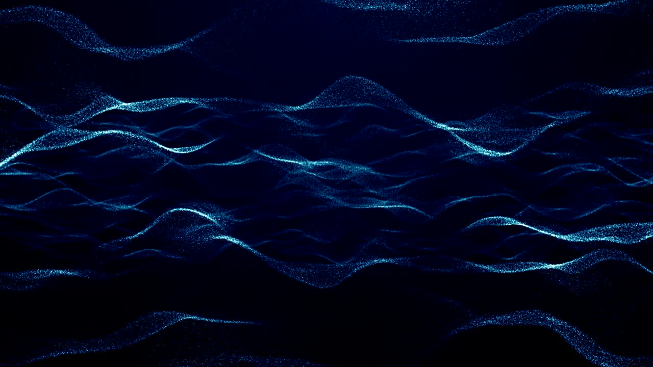 Particles Blue dust abstract light bokeh motion titles cinematic background loop