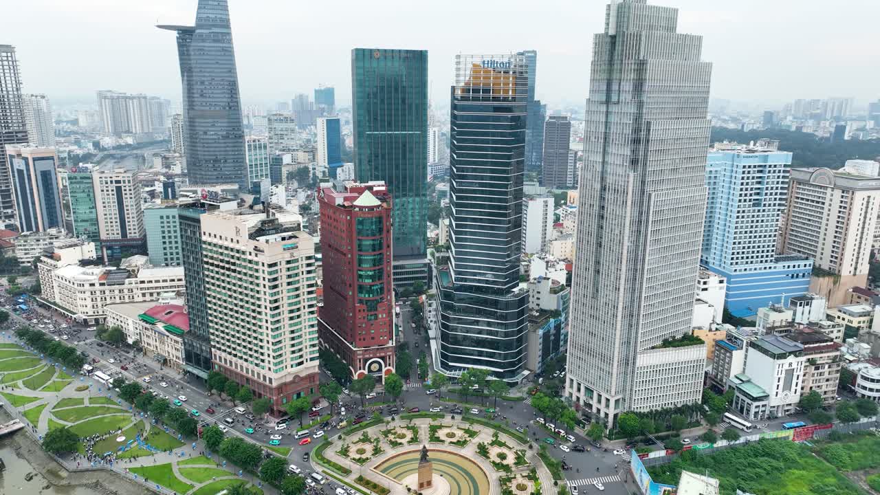 Ho Chi Minh, a city grown, every skyscraper, a future shown. Aerial