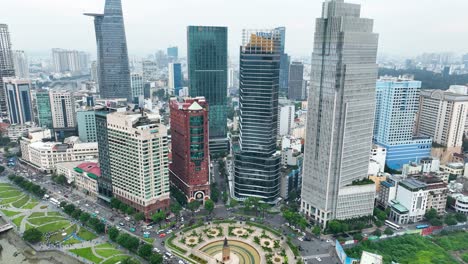 ho chi minh, a city grown, every skyscraper, a future shown. aerial