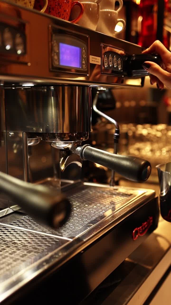 Close-up of Espresso Machine