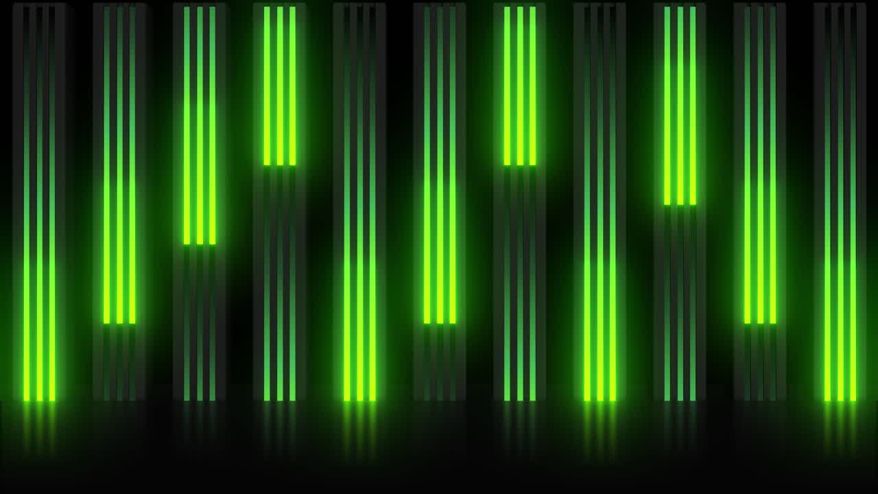 Abstract Green Light Visualizer