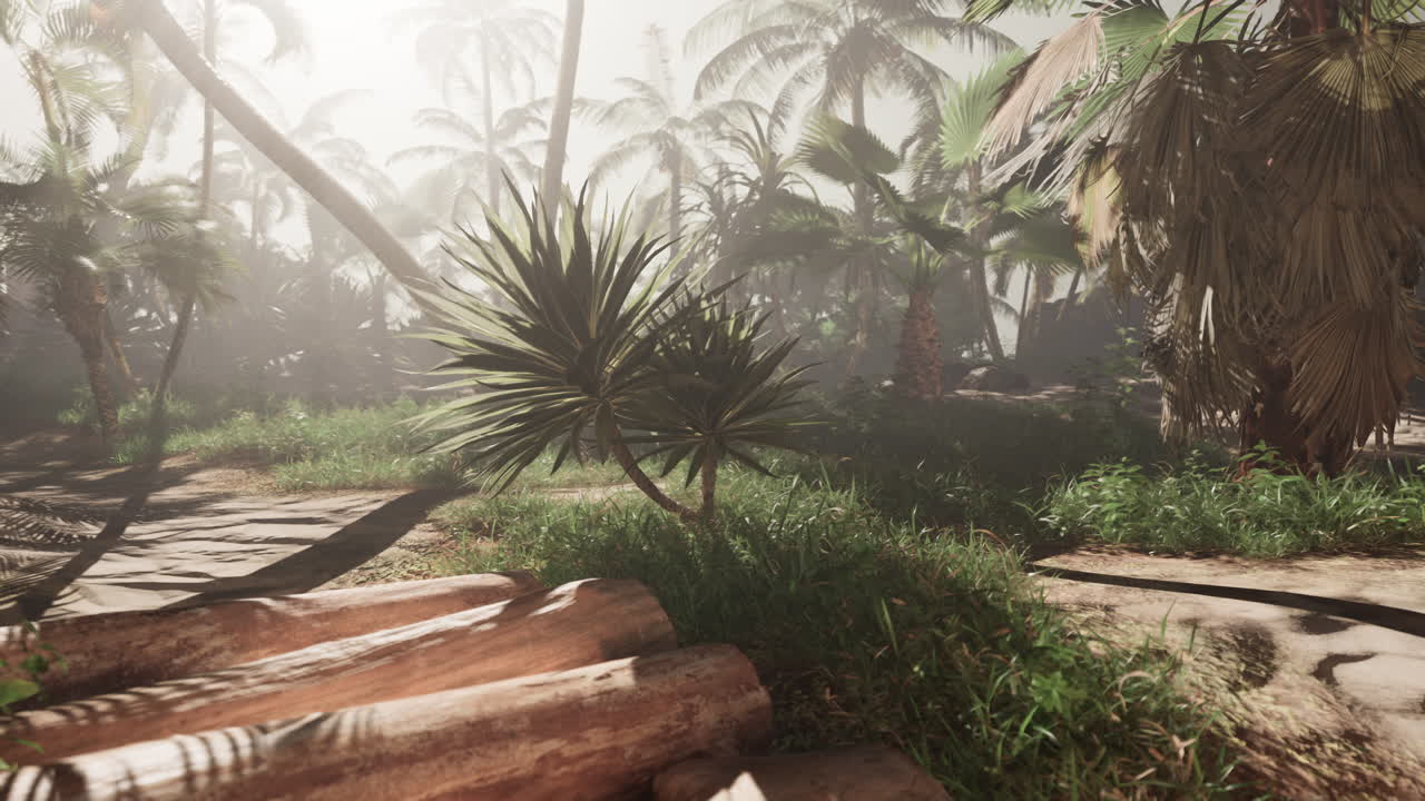 camino del bosque tropical