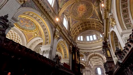 panoramic view of st. paul's cathedral interior