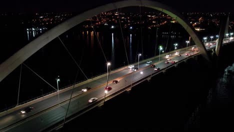 night scape of downtown brasilia brazil