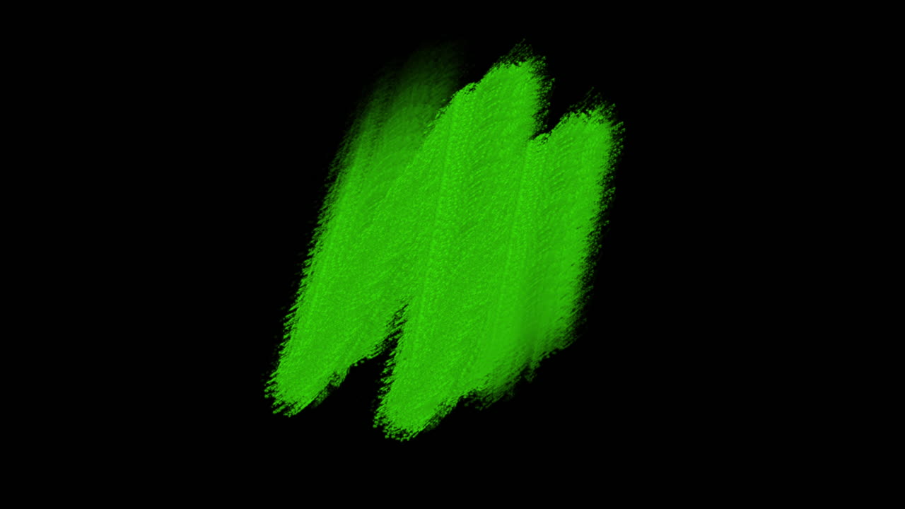 Mouvement abstrait de pinceaux verts sur fond grunge coloré 1