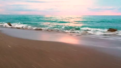 Drone footage of sunrise at Jupiter Beach, FL