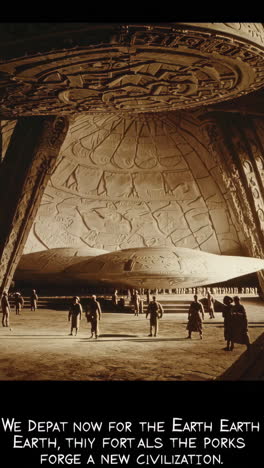 ancient alien departure to a new earth civilization