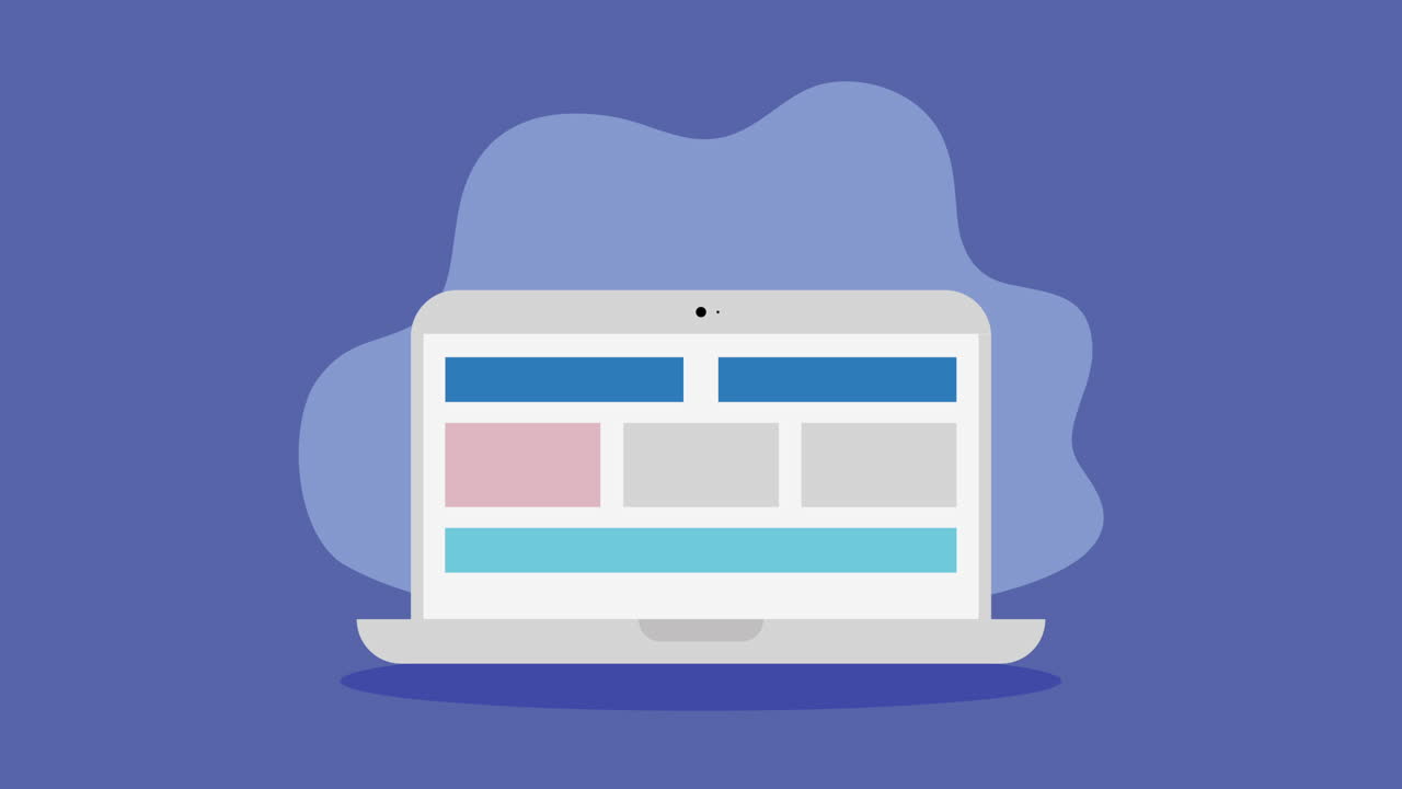 portátil con interfaz de sitio web