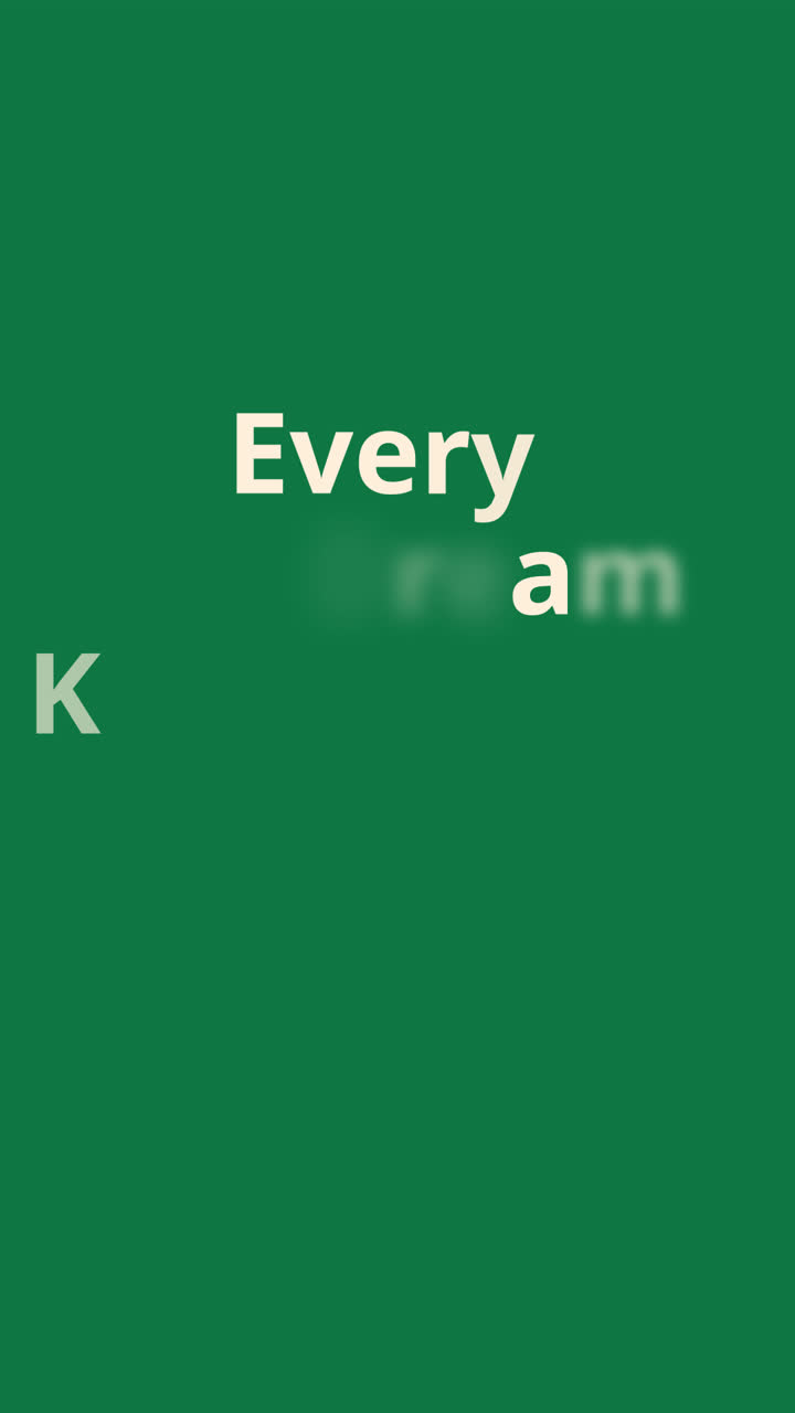 Every Dream Keeps You Moving