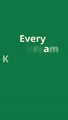 every dream keeps you moving