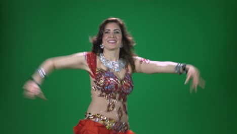 belly dancer part b with green screen