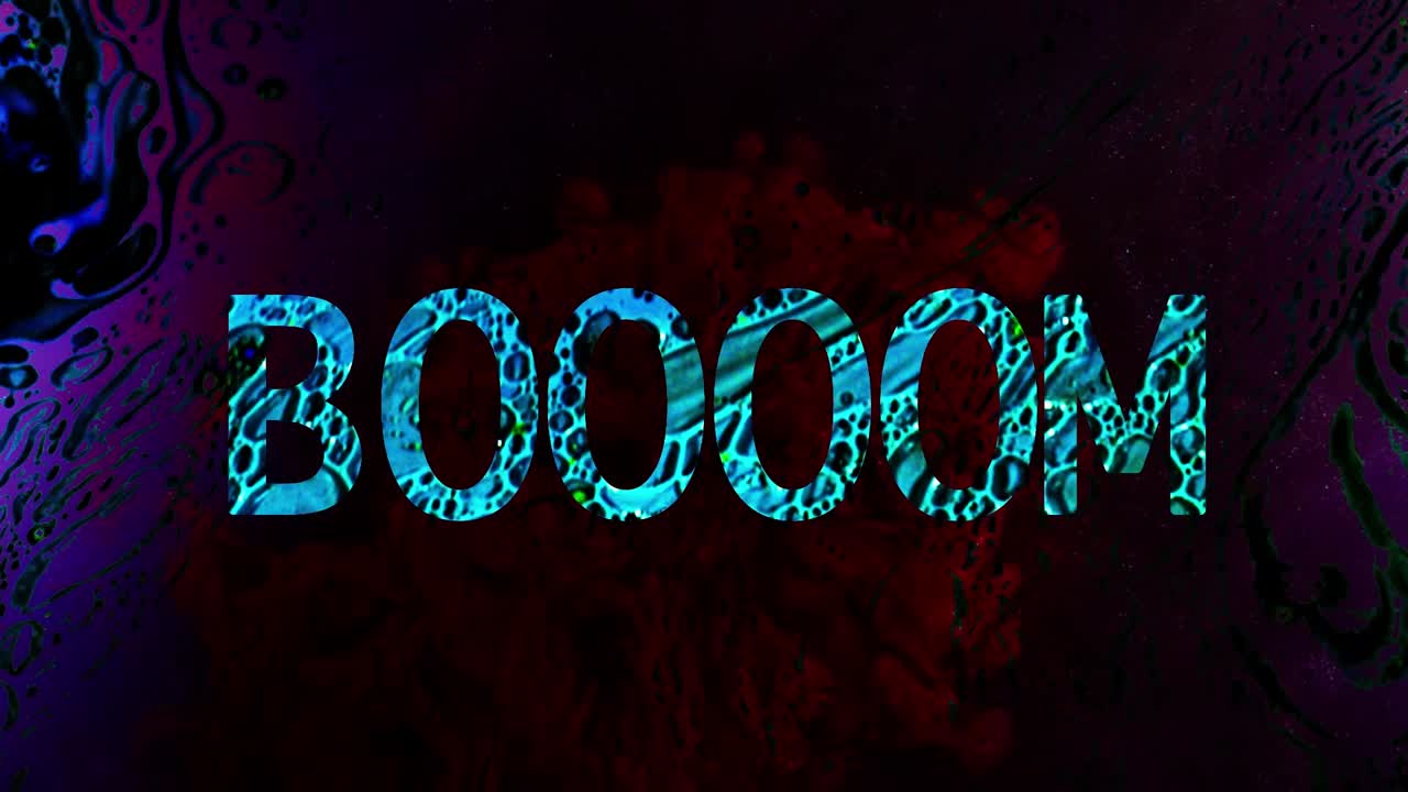 Abstract Liquid Art with Hand