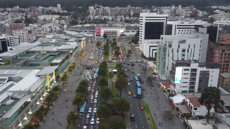 Aerial-shot-of-the-northern-area-of-Quito