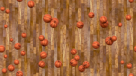 basketball ball bounce background loop-tile