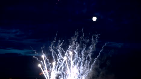 firework on evening sky