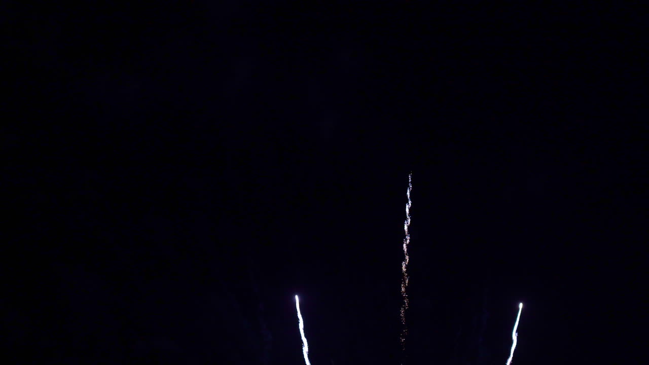 아름 다운 추상 화려한 불꽃 놀이 배경에 대 한 새 해 기념일에 축 하의 상징 밤에 하늘에 표시 폭발