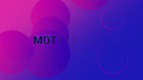 mother's day celebration vibrant gradient with circle pattern and bold