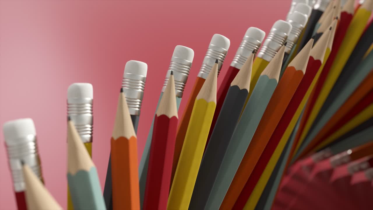 primer plano de lápices de colores