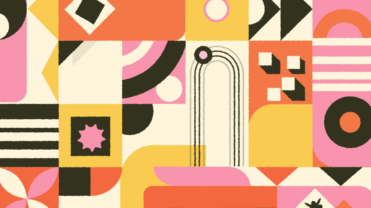 diseño de patchwork geométrico abstracto