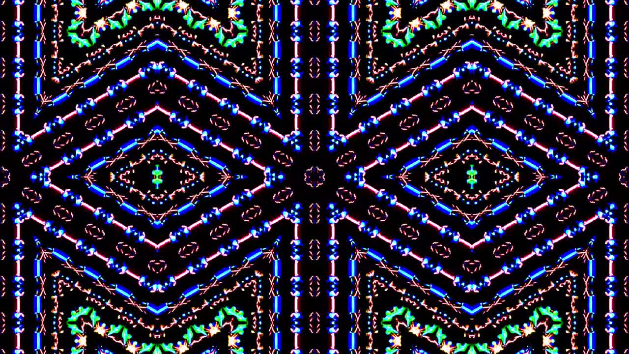 movimiento de onda de línea, colorido, sobre un fondo negro