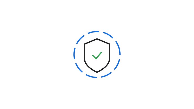 Animated Shield Icon Drawing with Checkmark Symbol