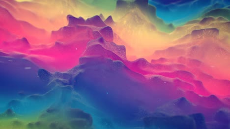 forma orgánica colorida 3d renderizado animación de bucle vj