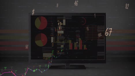 Animación-De-Procesamiento-De-Datos-Y-Gráficos-Sobre-Gráficos-En-La-Pantalla-De-Interfaz.