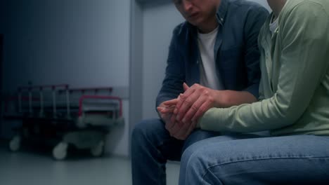 couple in a hospital waiting room