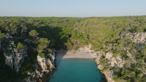 a view of macarelleta beach showing people enjoying the sunny day