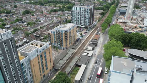 walthamstow central east london drone,aerial