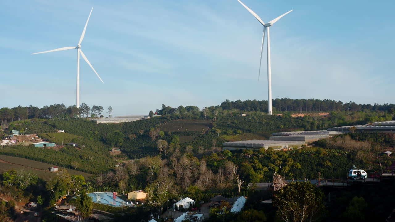 Wind Turbines Generating Green Energy