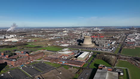 wilton sembcorp ex ici trabajo químico teesside - drone aéreo prores - toma estática - clip 6